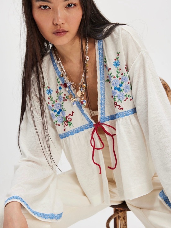 Free People Tops - Free People Bouquet Toss Bed Jacket SOLD OUT msrp $148
